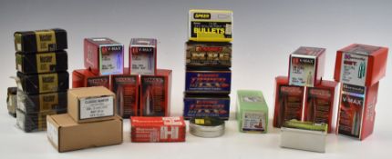 A collection of .30, 6mm, .243 and .308 rifle bullets