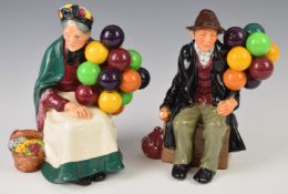 Two Royal Doulton figures The Balloon Man and The Old Balloon Seller