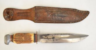 Puma Solingen Bowie knife stamped No 6320 / 8