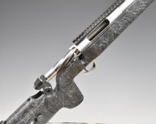 Sabatti Tactical Evo Chrome 6.5mm Creedmoor bolt-action rifle with textured semi-pistol grip and