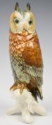 Karl Ens porcelain figure of an owl, height 27cm