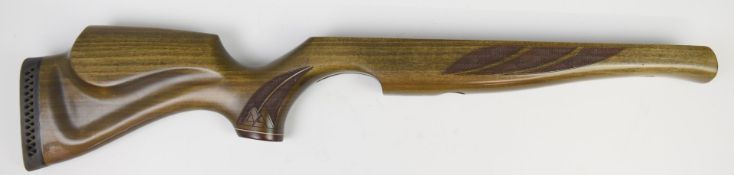 Air Arms Super-Lite air rifle stock with chequered semi-pistol grip and raised cheek-piece.