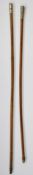 Two WW1 swagger sticks, one to the City of London National Guard Volunteer Corps, the other to the