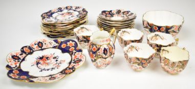 Foley decorative tea ware decorated in pattern no 6075, approximately twenty eight pieces