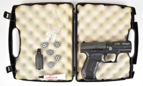 Umarex Walther CP99 .177 CO2 air pistol with composite grip and five 8 shot magazines, serial number