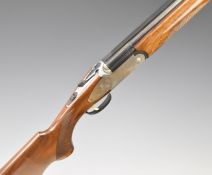 Rizzini 12 bore over and under ejector shotgun with engraved scenes of birds to the sidelock