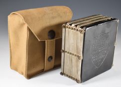 WW1 military Life Guard folding periscope by F Duerr & Sons Manchester, in original canvas pouch,