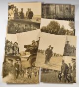 Fourteen early 20thC photographs depicting Winston Churchill with General W R Robertson and others