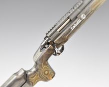 Sabatti .223 bolt-action rifle with chequered semi-pistol grip and forend, adjustable comb to the