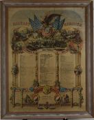 American Civil War 'Military Register' / roll call for the Third Regiment, A Company Indiana