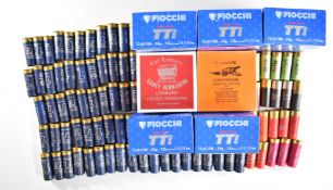 Two hundred and fifty 12 bore shotgun cartridges including Fiocchi TT one and Carey Ledbury, many in