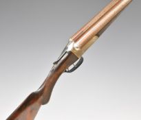J & W Tolley 12 bore side by side shotgun with named and border engraved lock, border engraved