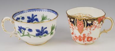 Victorian Royal Worcester over sized tea cup with interior decoration, together with a Royal Crown