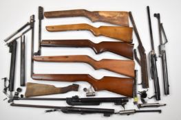A collection of project air rifles including BSA Cub, Diana Model 27, Original Model 25 etc.