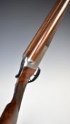 Thomas Bland & Sons 12 bore side by side ejector shotgun with named and border engraved lock,