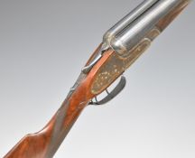 Arrieta 12 bore side by side sidelock ejector shotgun with engraved hand detachable locks,