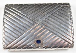 WW2 German Third Reich Nazi interest French silver hallmarked presentation cigarette case set with a