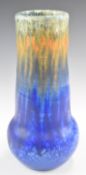 Ruskin Pottery vase signed Howson Taylor, with drip glaze decoration and impressed model 1261 to