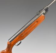 Weihrauch HW35 .22 air rifle with semi-pistol grip, adjustable trigger and sights and leather sling,