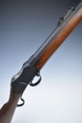 Enfield pattern .577/450 lever-action rifle with pop-up adjustable ladder sights, sling suspension