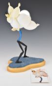 Sarah Jane Szikora novelty sculpture 'Swan Lake' from the Off The Wall series, signed to base,