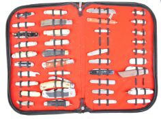 Small collection of folding / pocket knives including Whitby and Lockwood etc, longest blade 8cm.