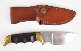 Kershaw Oregon sheath knife by Kai, Japan, length 23cm. PLEASE NOTE ALL BLADED ITEMS ARE SUBJECT
