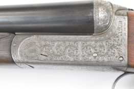 A composed pair of Watson Brothers 12 bore side by side ejector shotguns, each with named and