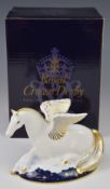 Royal Crown Derby Imari limited edition paperweight Pegasus, made for Goviers, with box and