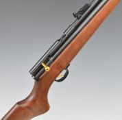 SMK QB78DL .177 bolt-action CO2 air rifle with semi-pistol grip and adjustable sights, NVSN, in