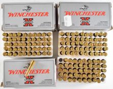 One-hundred-and-fifty .22 Hornet Winchester Super X rifle cartridges, all in original boxes.