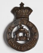 British Army 2nd (Colchester) Volunteer Battalion Essex Regiment Victorian Glengarry badge