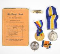 WW1 British Army medal pair comprising War Medal and Victory Medal named to 135508 driver W.R. James