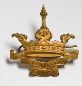 Royal Navy WW1 Royal Navy Division Anson Battalion cap badge with J.R. Gaunt tablet to reverse