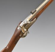 Springfield Model 1863 percussion hammer action rifle with lock stamped 'US Bridesburg' and dated