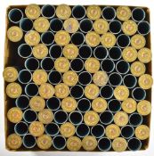 One-hundred 10 bore 3 inch Nobel new primed empty shotgun cartridge cases