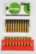 Twenty .223 Rem rifle cartridges including Sako Finland, in original box PLEASE NOTE THAT A VALID