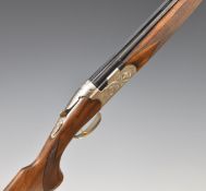 Beretta Silver Pigeon 28 bore over and under ejector shotgun with engraved locks, underside, trigger