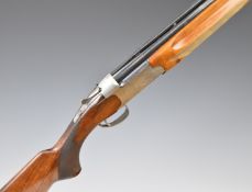 Miroku 3000 12 bore over and under ejector shotgun with engraved scenes of birds to the lock and