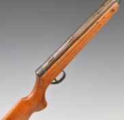 BSA Meteor .22 air rifle with adjustable sights and trigger, scope mounts and semi-pistol grip,