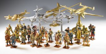 Five various models of aircraft, including Douglas C47 Dakota, De Havilland Dakota or similar and