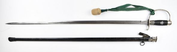 German Nazi WW2 Third Reich police officer's dress sword with eagle emblem to grip, Krebs & Solingen