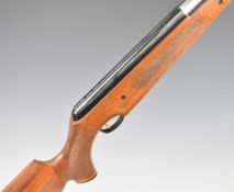 Air Arms Pro-Sport .177 under-lever air rifle with ornate chequered semi-pistol grip and forend,