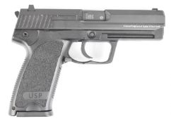 Heckler & Koch USP .177 CO2 air pistol with textured composite grip, serial number 19M00600.