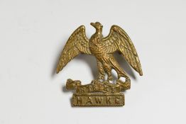 Royal Navy WW1 Royal Navy Division Hawke Battalion cap badge with J.R. Gaunt tablet to reverse