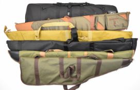 Six padded shotgun or rifle slips including Browning, GMK, Anglo Arms etc.