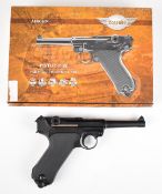 Umarex The Spirit of Legends P.08 Luger style .177 CO2 air pistol with chequered grips, serial