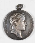 Napoleonic interest Napoleon medallion with bust of the emperor and 'L'Aigle Francaise sur le