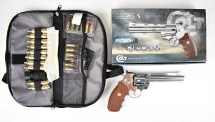 Umarex Colt Python .357 Magnum CTG .177 air pistol with faux wooden grips and adjustable sights,