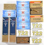 Seven-hundred-and-fifty .22LR Winchester and CCI rifle cartridges, all in original boxes. PLEASE